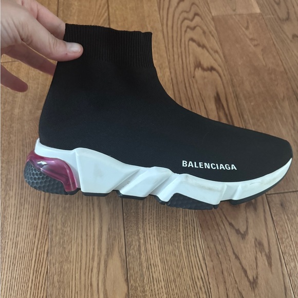 BALENCIAGA 30MM SPEED CLEAR SOUL KNIT SNEAKERS pink - Picture 11 of 13